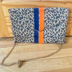 Leopard Envelope  Bag